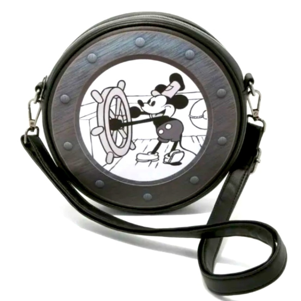 Loungefly Disney Steamboat Willie Porthole Crossbody Bag